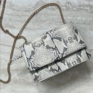 Elegant Snake Print Women's Bag